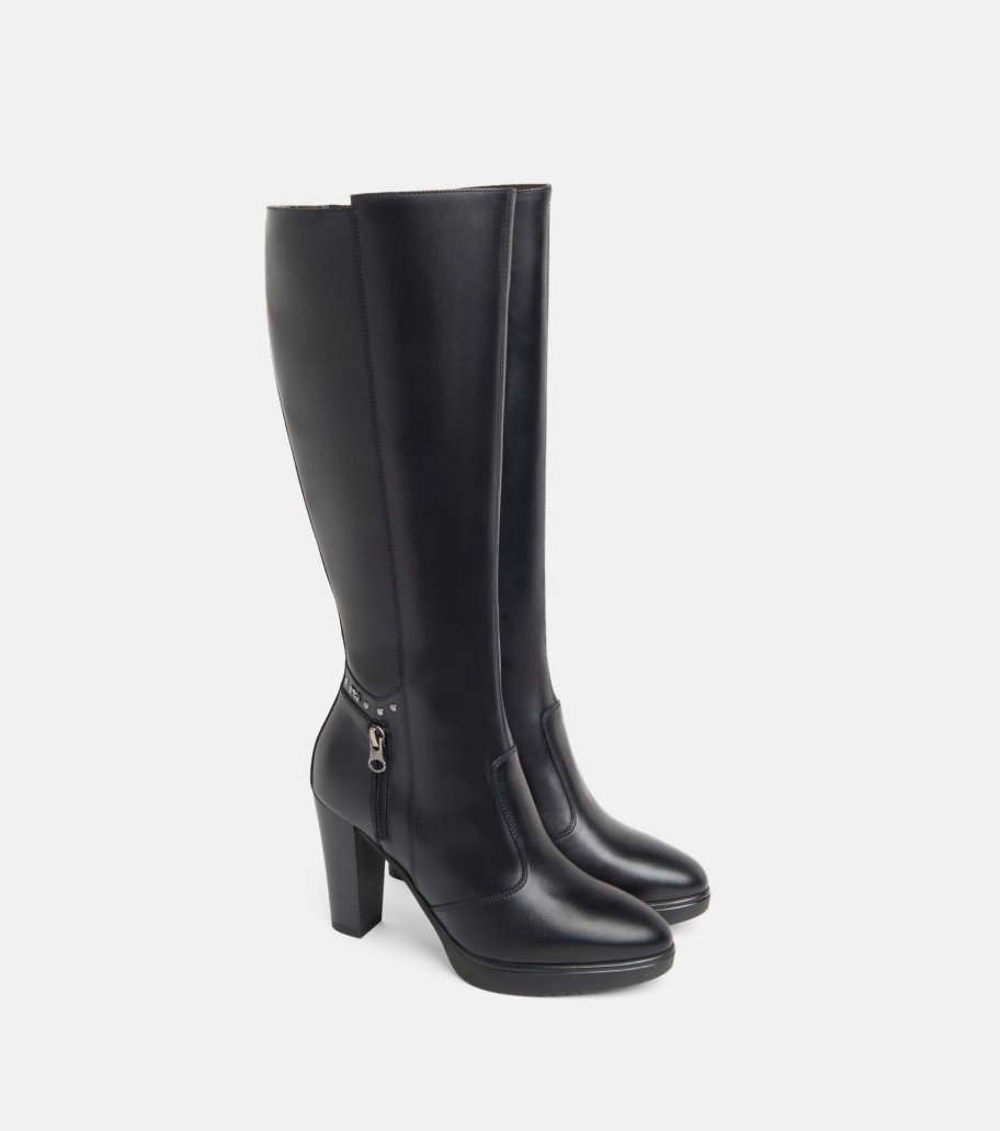 Botas altas nero fashion giardini