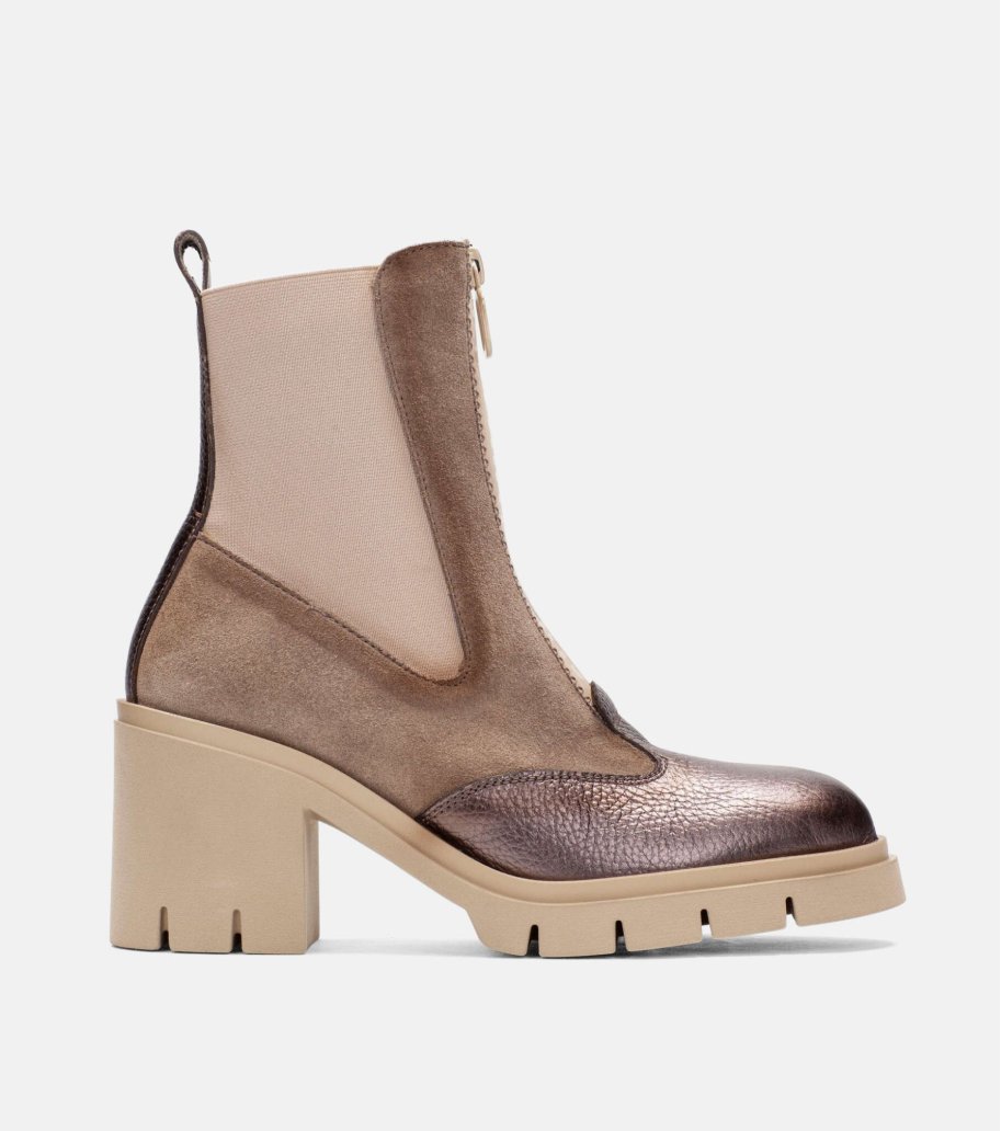 Botín tacón mujer Hispanitas HI254280 C001 Topo Botticelli Talla 36