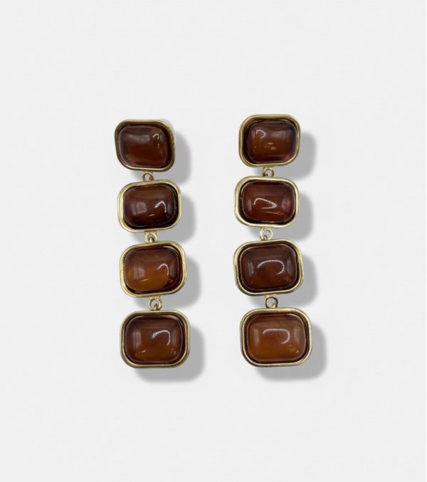 Pendientes SP250620-42 marrón 