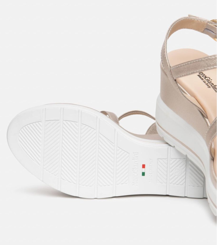 Sandalia cuña mujer Nero Giardini E615962D 707 Blanco | Botticelli